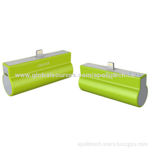 Tail Plug Power Bank with 2,000mAh Capacity, 5V/1A Input